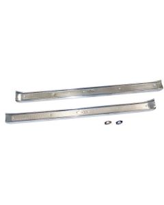 1965-1970 Chevy 2-Door Sill Plates With Body By Fisher Logo