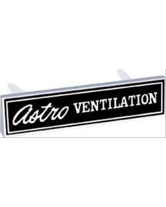 Chevy Dashboard Emblem, Astro Ventilation, 1969-1970