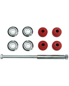 Chevy Sway Bar End Link Set With Red Bushings, Front, 1958-1964