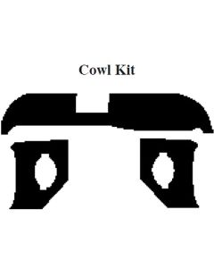 Chevy Insulation, QuietRide, AcoustiShield, Cowl/Dash Kit, Convertible, 1958