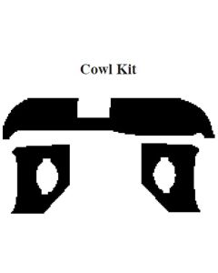 Chevy Insulation, QuietRide, AcoustiShield, Cowl/Dash Kit, 4 Door Sedan, 1958