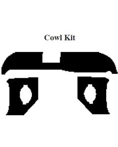 Chevy Insulation, QuietRide, AcoustiShield, Cowl/Dash Kit, Sedan Delivery, 1958