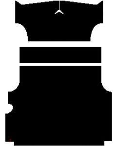 Chevy Insulation, QuietRide, AcoustiShield, Rear Floor Kit,Sedan Delivery, 1958