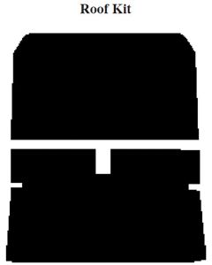 Chevy Insulation, QuietRide, AcoustiShield, Roof Kit, 4 Door Sedan, 1958