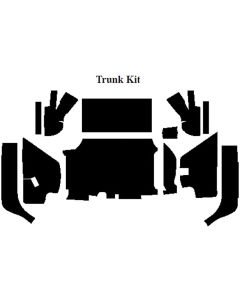 Chevy Insulation, QuietRide, AcoustiShield, Trunk Kit, 4 Door Sedan, 1958