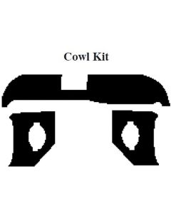 Chevy Insulation, QuietRide, AcoustiShield, Cowl/Dash Kit, Station Wagon, 4 Door, 1958