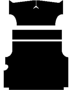 Chevy Insulation, QuietRide, AcoustiShield, Rear Floor Kit,Station Wagon, 4 Door, 1958