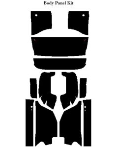 Chevy Impala Insulation, QuietRide, AcoustiShield, Body Panel Kit, Coupe, 1959-1960