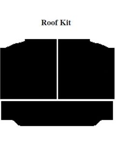 Chevy Impala Insulation, QuietRide, AcoustiShield, Roof Kit, Coupe, 1959-1960