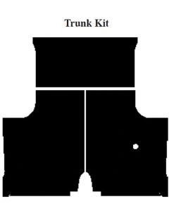 Chevy Impala Insulation, QuietRide, AcoustiShield, Trunk Kit, Coupe, 1959-1960