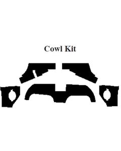 Chevy Insulation, QuietRide, AcoustiShield, Cowl/Dash Kit, Convertible, 1959-1960