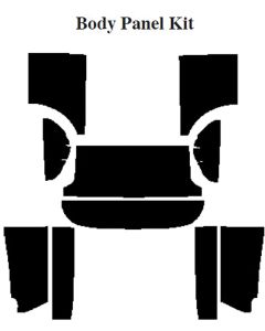 Chevy Insulation, QuietRide, AcoustiShield, Body Panel Kit,Convertible, 1961-1962