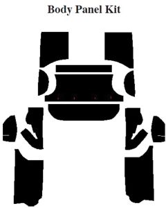 Chevy Insulation, QuietRide, AcoustiShield, Body Panel Kit,4 Door Sedan, 1963-1964