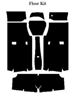 Chevy Insulation, QuietRide, AcoustiShield, Floor Kit, Convertible, 1965-1970