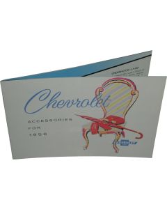Full Size Chevy Accessory Book, Large, 1958