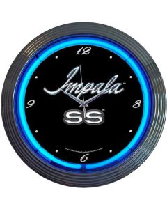 Impala Clock, Blue Neon, Impala SS Design