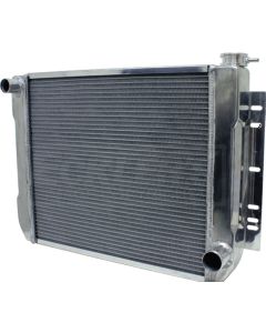 Full Size Chevy Aluminum Radiator, Automatic Transmission, Matte Finish, 1959-1972