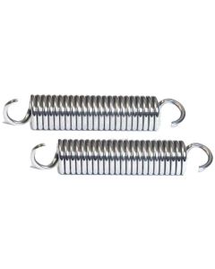 Full Size Chevy Hood Hinge Springs, Polished Stainless Steel, 1961