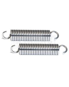 Full Size Chevy Hood Hinge Springs, Polished Stainless Steel, 1964-1966