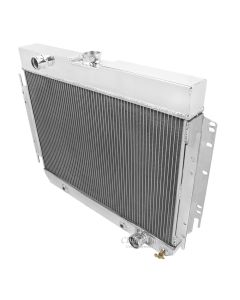Chevy Champion Aluminum Radiator, Four Row, Bracket Mount, 1963-1968
