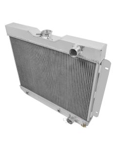 Chevy Champion Aluminum Radiator, Three Row, Bracket Mount,1965