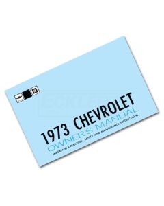 Full Size Chevy, Owners Manual, 1973