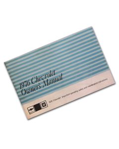 Full Size Chevy, Owners Manual, 1976