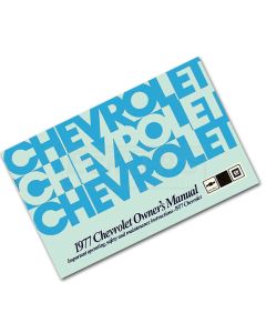 Full Size Chevy, Owners Manual, 1977