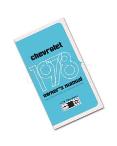Full Size Chevy, Owners Manual, 1978