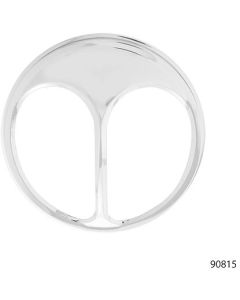 Full Size Chevy Headlight Cover, Cats Eye, Chrome, 5-3/4'' 1958-1976