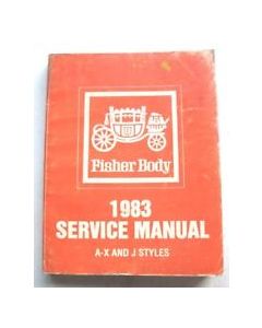 Full Size Chevy Fisher Body Service Manual, 1983