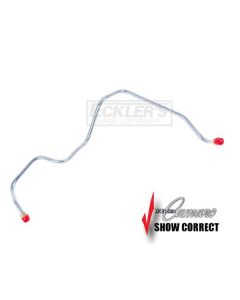 Chevy Main Fuel Line Return, 1/4 Inch, Convertible, Steel 1965-1966