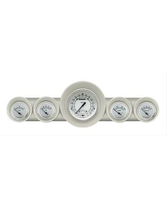 Full Size Chevy Speedtachular Custom Gauge Set, Classic White, 1959-1960