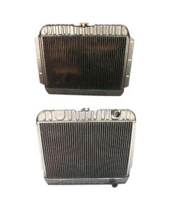 Full Size Chevy 4-Core Radiator, For Cars With Manual Transmission, 283ci, 1959