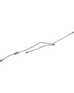 55-57 Rear End Brake Line Set-Stainless (For Rear Disc Brakes)