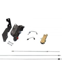 Full Size Chevy Dual Master Cylinder Conversion Kit, Non-Power, With Four Wheel Drum Brakes, 1958-1964