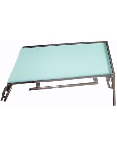 Full Size Chevy Door Glass Assembly, Right, Green Tinted, Impala Hardtop, 1962-1964