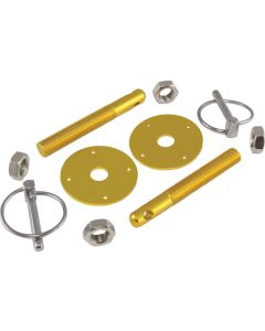 Aluminum Hood Pin Kit, Gold