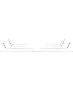 Impala SS Door & Rear Side Panel Molding Set, Convertible, Stainless Steel, 1965