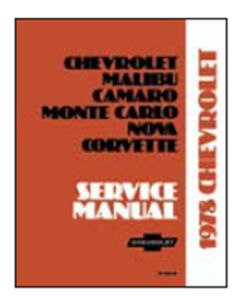 Full Size Chevy, Service Manual, 1978