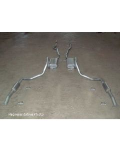 Late Great Chevy - Dual Exhaust System, Small Block With Resonators, Except Station Wagon, 1969-1970