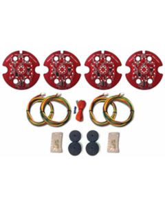 Late Great Chevy - Digi-Tails LED Tail Light Conversion With Four Panels, Impala, 1962