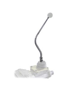 Shifter Lever, Lokar, Double Bend, 16-Inch, for Tremec/Borg Warner T5, T45, T56 Manual Transmissions, Chrome Finish