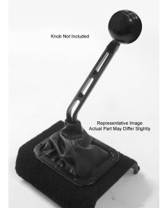 Shifter Lever, Windowed, Single Bend, Midnight Series, Black Billet Aluminum, Tremec T5, T45, T56  Manual Transmission, Lokar Midnight Series