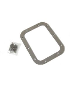 Shifter Boot Ring, Rectangular, Polished Stainless, Lokar
