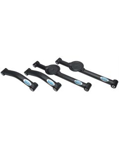 Full Size Chevy Trailing Arm Kit, Rear, Tubular, With Two Upper Arms, Black Powder Coated, 1959-1964