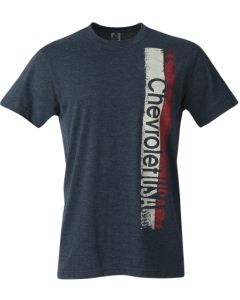 Chevy Tri Verticle Heather Midnight T-shirt