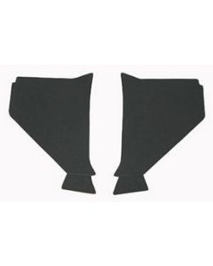 Chevy Kick Panels, Black, 1957