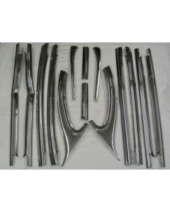 Chevy Beltline Stainless Set, Restored, Bel Air 4-Door Sedan, 1955-1957