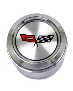 Wheel Center Cap, Chrome, With Emblem, For Cars With  Corvette Aluminum Wheels